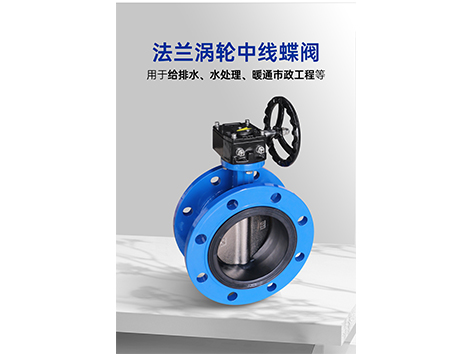 中央空調(diào)水系統(tǒng)法蘭渦輪中線蝶閥閥桿維修-艾德默閥門(mén)