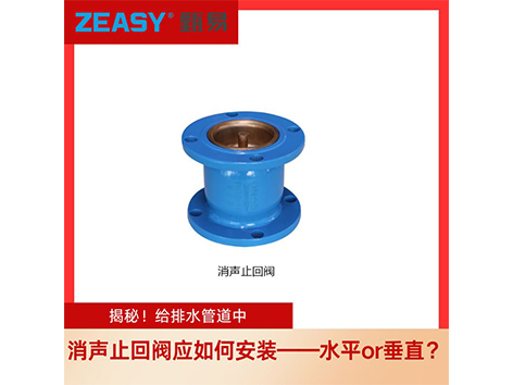 揭秘！給排水管道中，消聲止回閥應(yīng)如何安裝——水平or垂直？